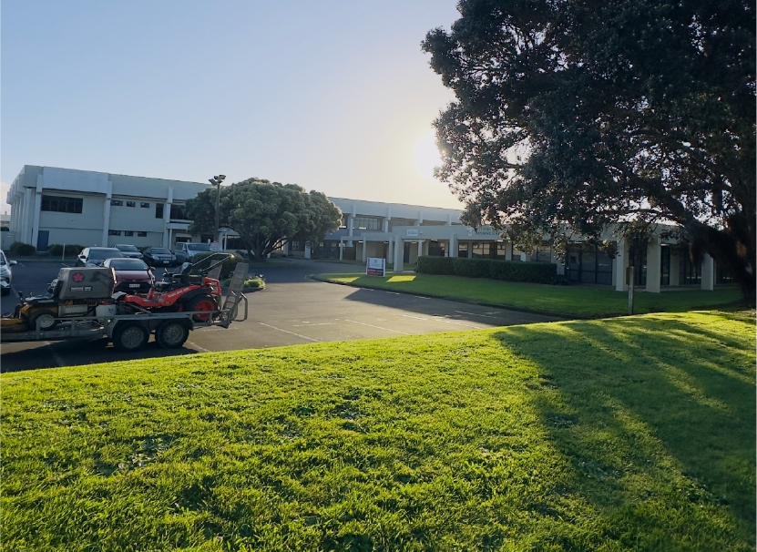 Holland Landscaping maintaine lawn and grounds on an Auckland commercial business park