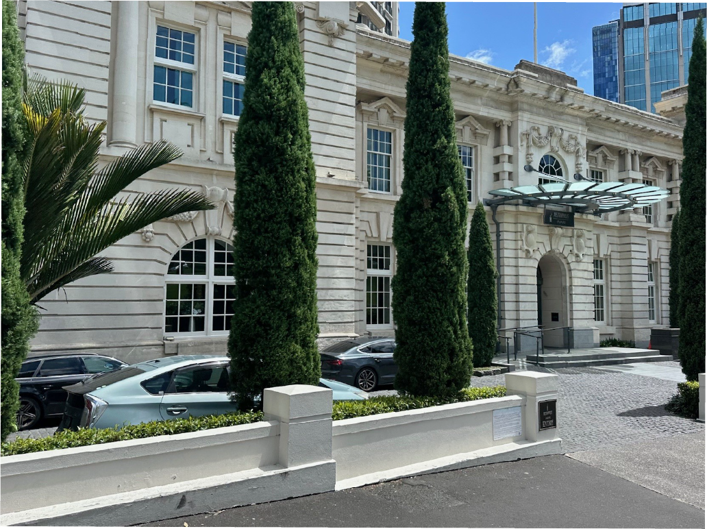 Hospitality grounds maintained by Holland Landscaping at an Auckland hotel