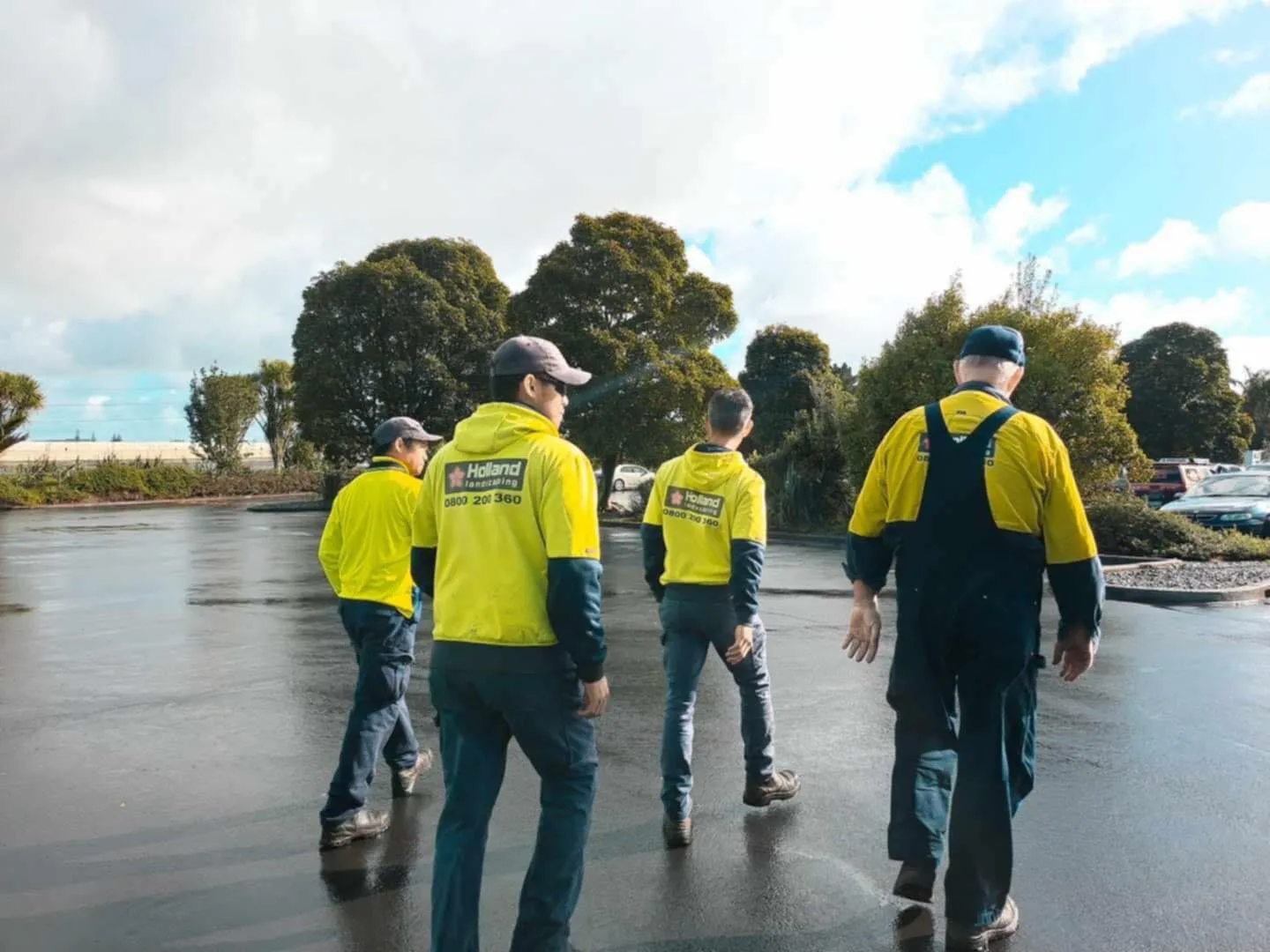 Holland team on a site assessment