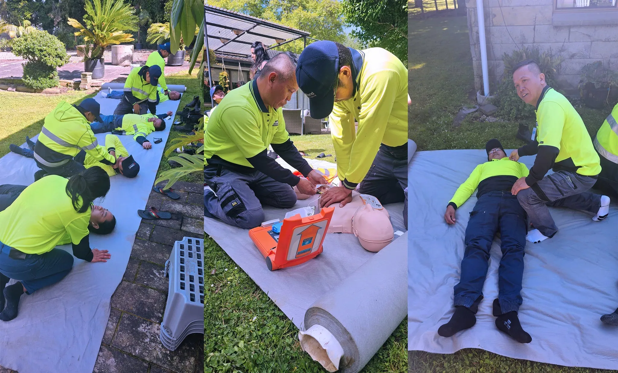 Holland Landscaping crew during First Aid and CPR training