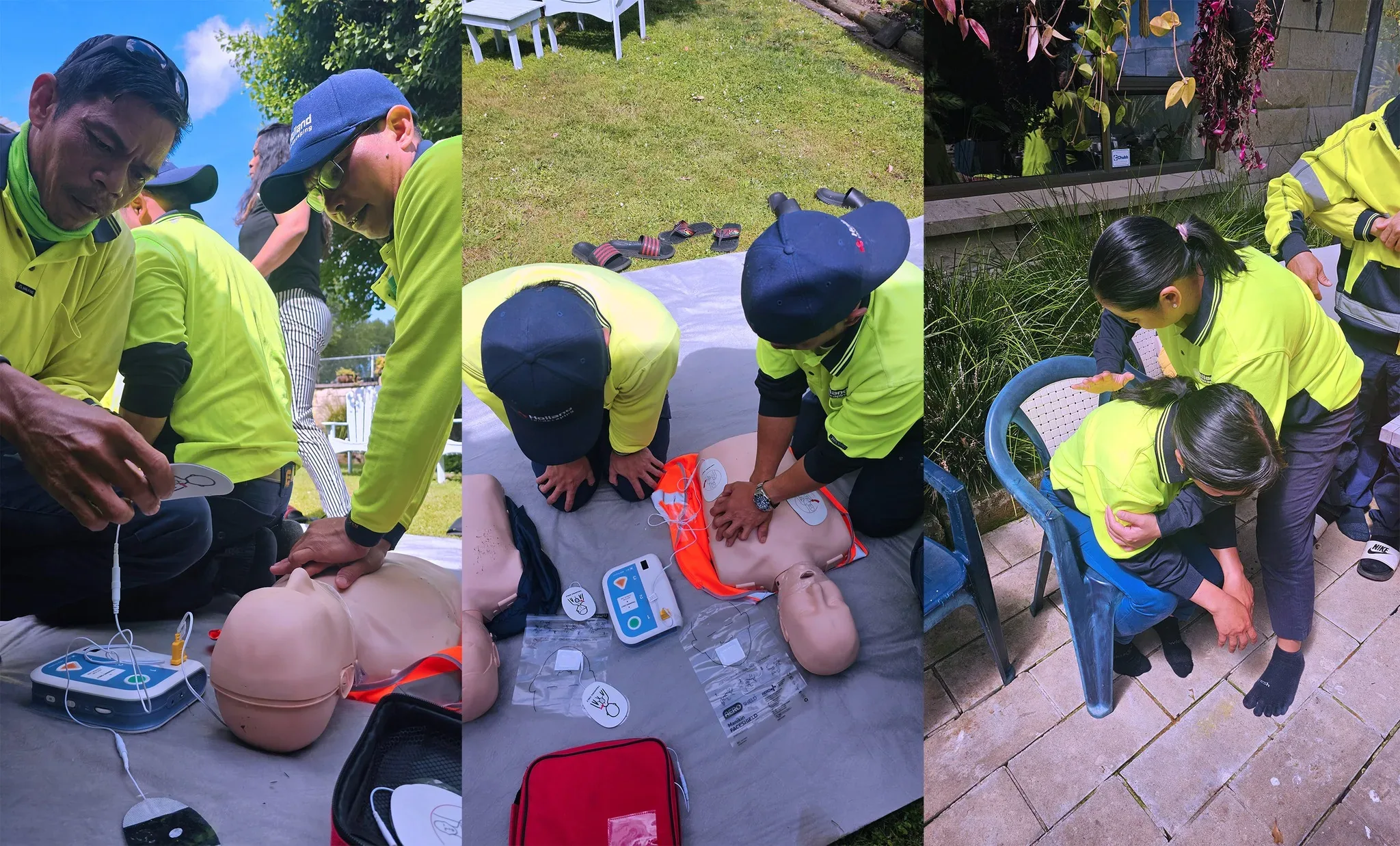 Holland Landscaping team completing on-site safety training