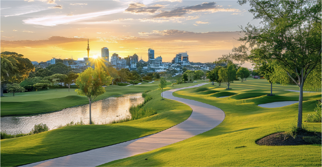 Sports and leisure grounds maintained by Holland Landscaping in Auckland
