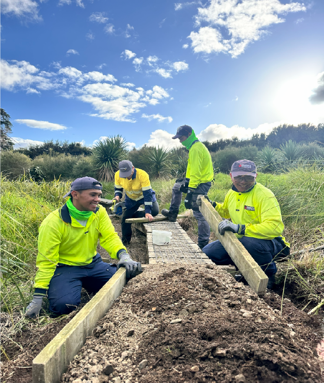 Totara Park Bike Track Rehabilitation, a Holland Landscaping commercial project in Auckland