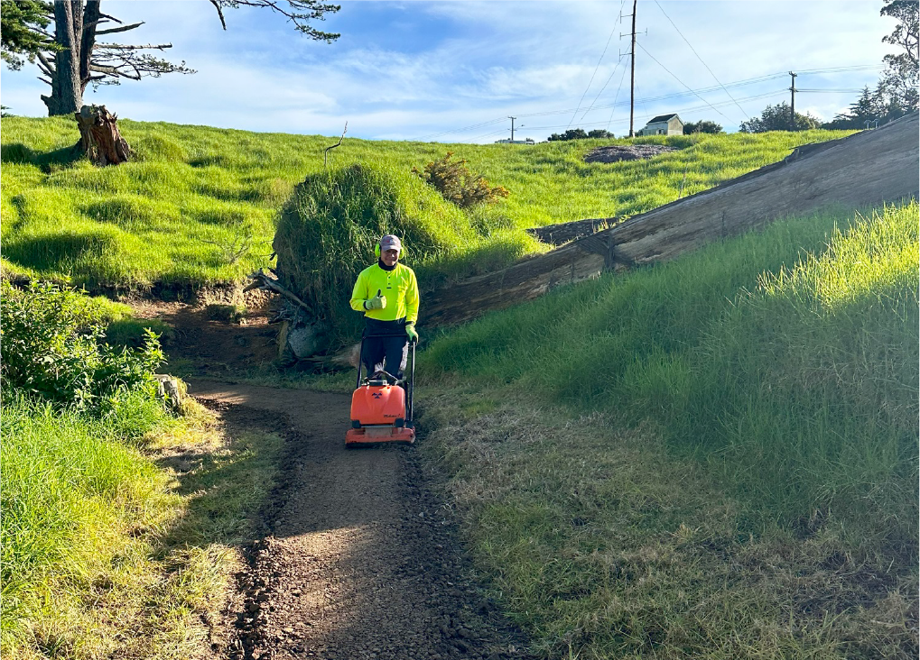 Totara Park Bike Track, Holland Landscaping project in Auckland